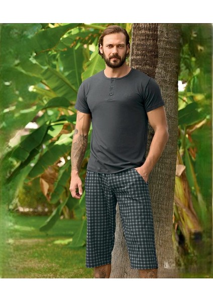 240400 Erkek Modal Kısa Kollu Pijama Takım