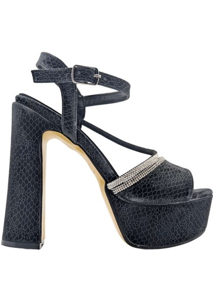Yvonne | Abiye Platform Topuklu Ayakkabı - Yvonne - Siyah - 37