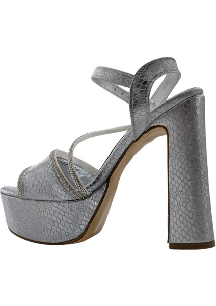 Yvonne | Abiye Platform Topuklu Ayakkabı - Yvonne - Gümüş - 39 indirimleri