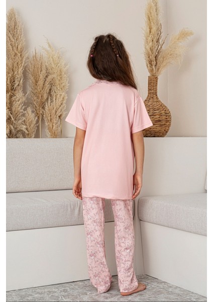 Anne Kız Kombin Çiçekli Kısa Kollu Gömlek Pijama Takımı (Anne Kız Ayrı Satılır) indirimleri
