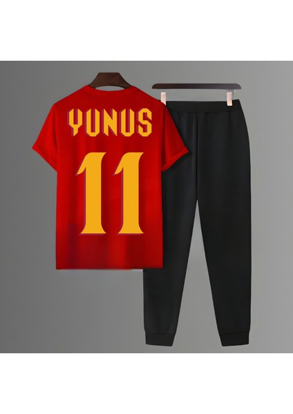 Yunus Akgün Sırt Futbol Forma Baskılı Unisex Tişört Regular Fit T-Shirt Eşofman Takımı