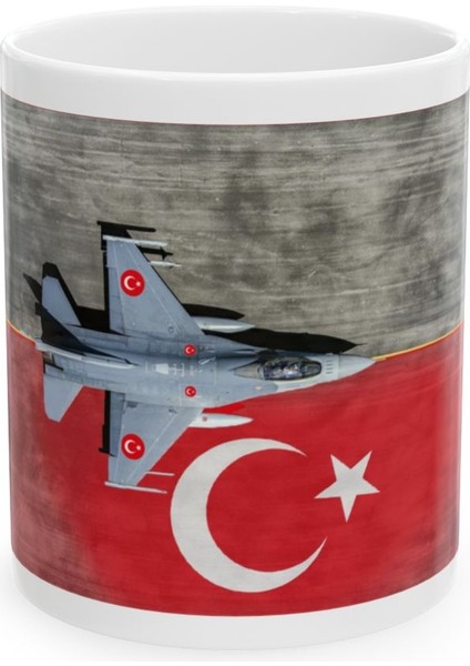 Savaş Uçağı Temalı Kişiye Özel İsim Baskılı Bardak