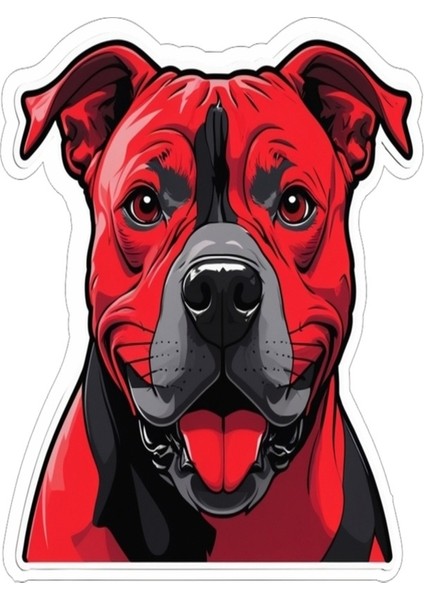 9x9 cm Pitbull Sticker Araba Motor Laptop Kask Sticker