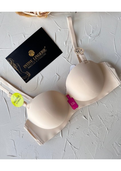 Violet Dikişsiz Lazer Kesim Double Push-Up Balensiz Iz Belli Etmez Straplez Kesim Kaliteli Sütyen fiyatları