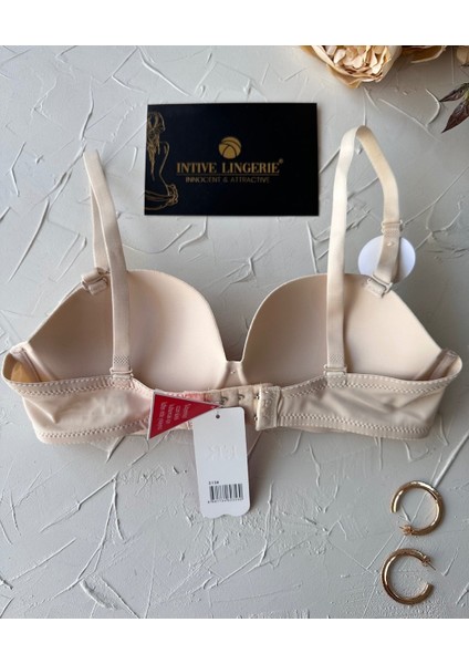 Violet Dikişsiz Lazer Kesim Double Push-Up Balensiz Iz Belli Etmez Straplez Kesim Kaliteli Sütyen indirimleri