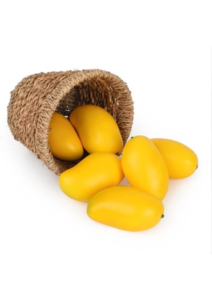 Yapay Meyve Sarı Mango Fruit Tropik Meyve 12*7cm 1ADET