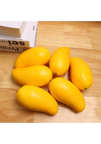 Yapay Meyve Sarı Mango Fruit Tropik Meyve 12*7cm 1ADET