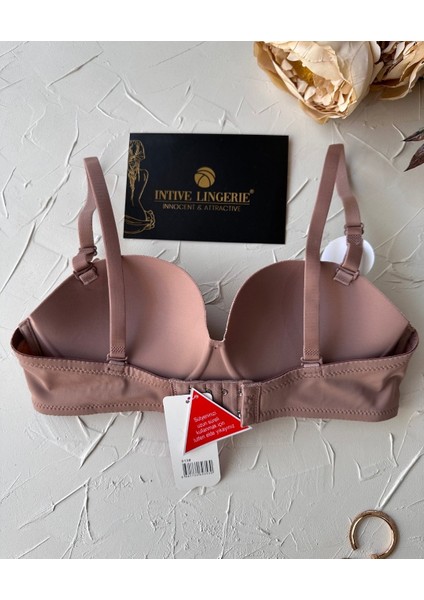 Violet Dikişsiz Lazer Kesim Double Push-Up Balensiz Iz Belli Etmez Straplez Kesim Kaliteli Sütyen indirimleri
