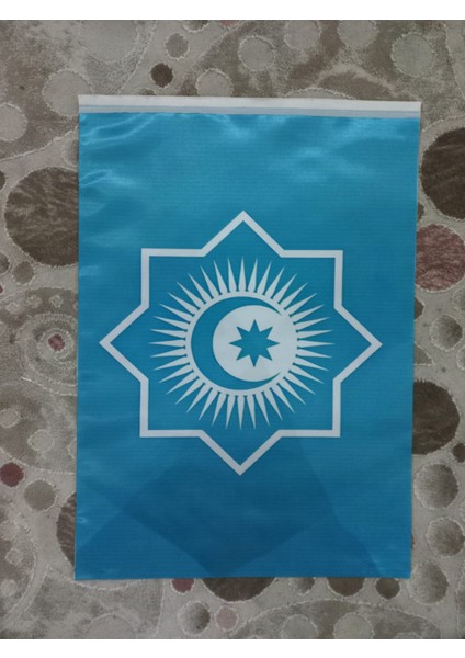 Türk Keneşi Baskılı Saten Bayrak