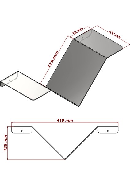 Modern Üçgen Metal Duvar Rafı, Dekoratif Kitaplık ve Saksılık, Siyah, Minimalist Tasarım 2 Li Model fırsatları