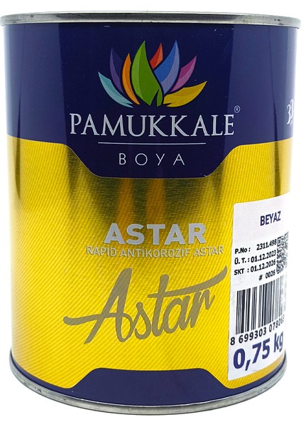 Rapid Hızlı Kkuruyan Metal Yüzey Astarı 0,75 Lt Beyaz
