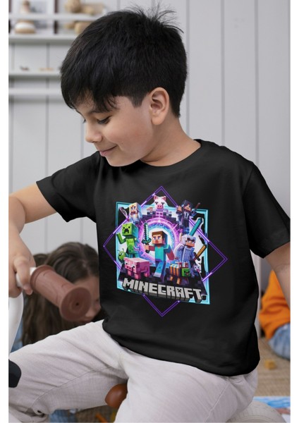 Minecraft Tshirt Çocuk Tişört Unisex