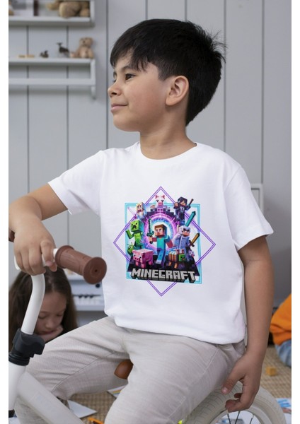 Minecraft Tshirt Çocuk Tişört Unisex