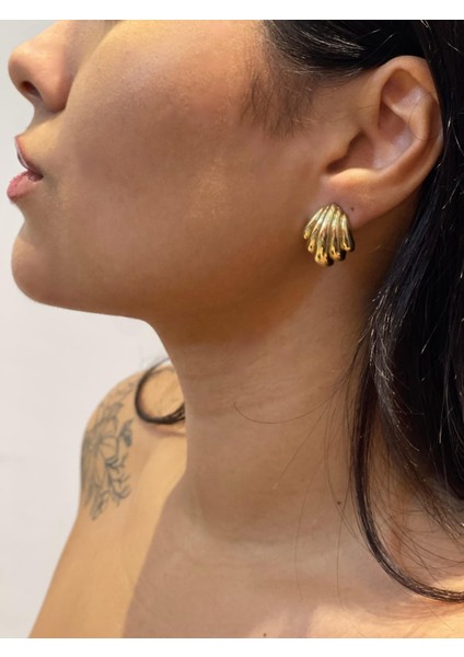 Istiridye Gold Küpe