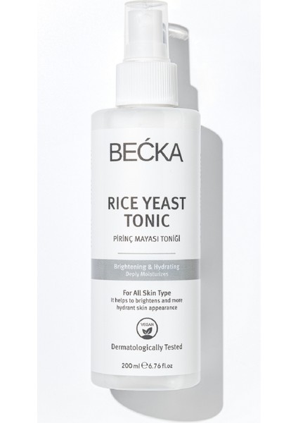 Rice Yeast Tonic, Beyazlatıcı, Aydınlatıcı ve Pirinç Mayası Tonik 200 ml