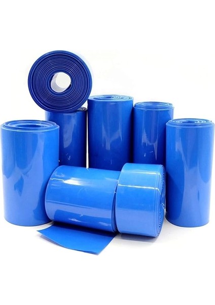 Batarya Pvc Kaplama Shrink - 200MM - Isıyla Daralan Makaron - 1 Metre - Mavi