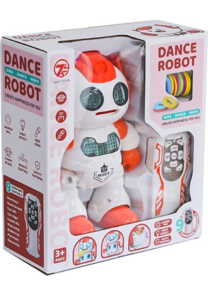 606-30 Kumandalı Disk Atan Robot -Can Oyuncak