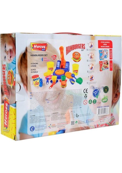 ERN-538 Heroes Hamburger Oyun Hamuru Seti fiyatları