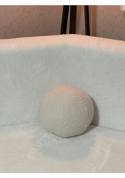 Top Yastık Krem Teddy