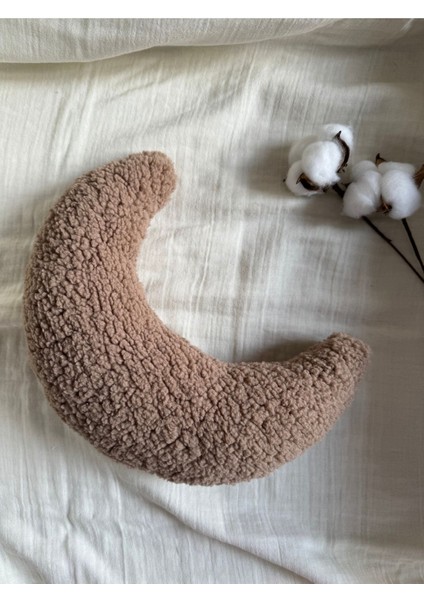 Hilal Şeklinde Bebek Odası Dekoratif Teddy Yastık