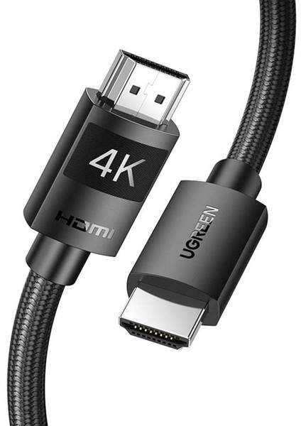 Örgülü HDMI 2.0 4K 60Hz Görüntü Aktarım Kablosu 10 Metre