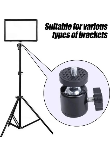 Fotoğraf ve Kamera 360 Mafsal 1/4", 1/4" Kameralar ve Fotoğraf Makineleri Için Vida Adaptörü ile Video Kameralar Akıllı Telefon Mikrofonu Gopro LED Video Işığı Video Monitör Tripod Monopod modelleri