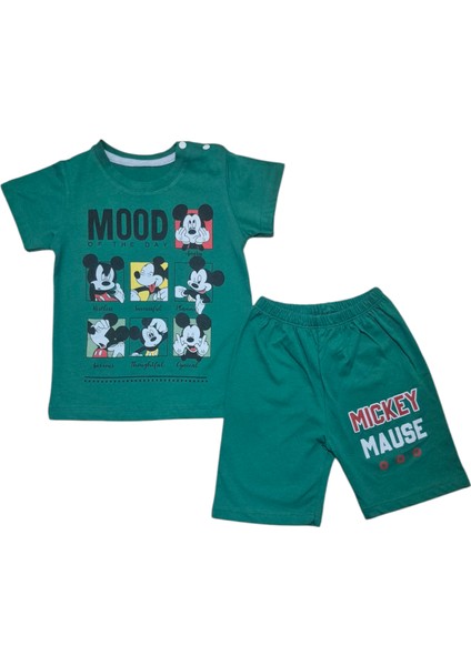 Micky Şort T-Shirt Bebek Çocuk Yazlık Takım