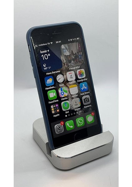 Telefonu Stant, Masaüstü Kullanıma Uygun Alüminyum Stant, Yer Kaplamayan Kompakt Şık Tasarım iPhone 16 15 14 13 Pro Max, iPhone 12 11 Se Modelleri Ile Uyumlu, Uzay Grisi, Elmas Kesim Kenarlar