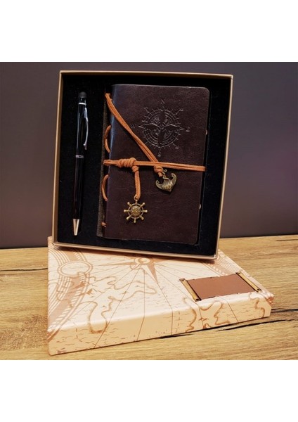 Pusula Defter ve Tükenmez Kalem Set