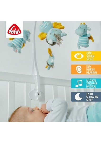 Müzikli Dönence - Sevimli Hayvanlı Bebek Müzikli Oyuncak - Bebek Dönencesi Müzik Kutusu Melodisi "mozarts Wiegenlied" - 0-5 Aylık Bebekler Için fiyatları