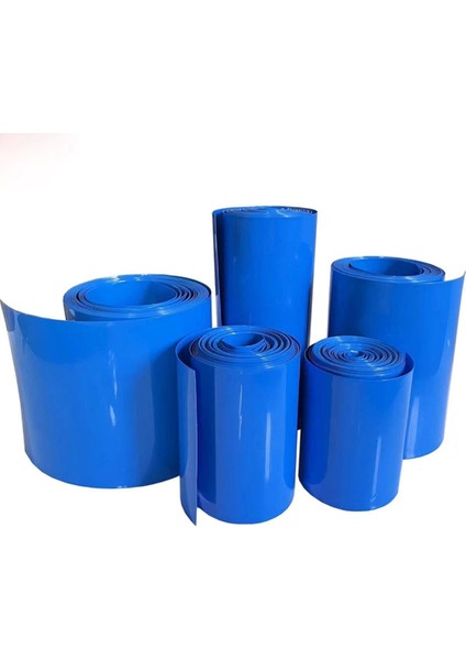 Batarya Pvc Kaplama Shrink - 60MM - Isıyla Daralan Makaron - 1 Metre - Mavi