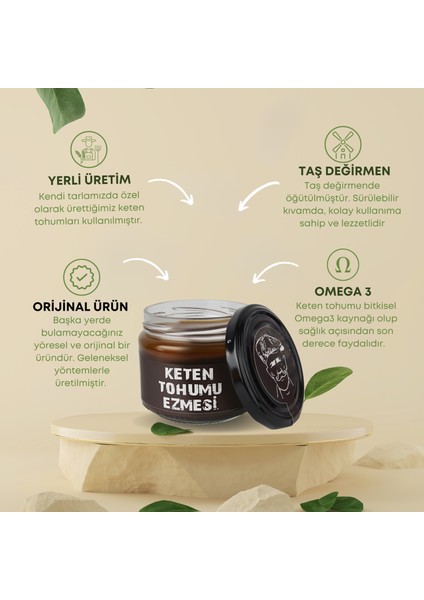 Balları Keten Tohumu Ezmesi Taş Değirmen 6X300gr fiyatları