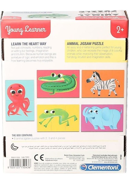 75043TR Young Learner - Sevimli Hayvanlar Yapboz +3 Yaş