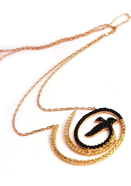 Anka Kuşu Tasarımı Modern Gümüş Kolye fiyatları