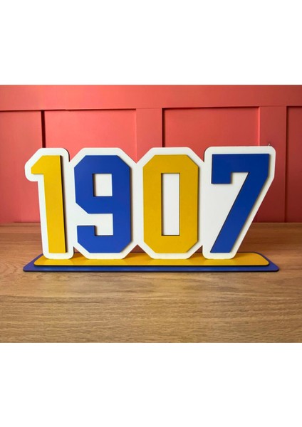 Takım Kuruluş Yılı, Hediyelik 1907 Fenerbahçe Sarı-Lacivert Doğum Günü, Özel Gün Masa Dekoru