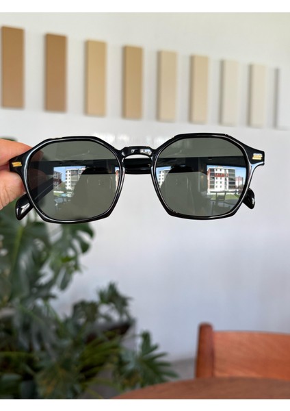 Caz Unisex Güneş Gözlüğü Siyah Dikdörtgen Unisex Güneş Gözlüğü Siyah Çerçeve %100 Uv Koruma fiyatları