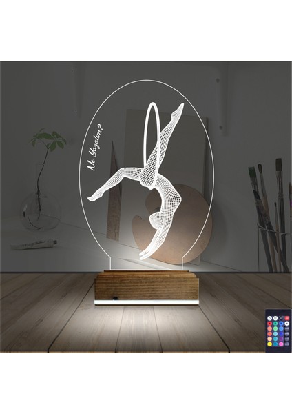 Kirppi 3D Lamba Jimnastik Kişiye Özel Masa Gece Lambası fiyatları