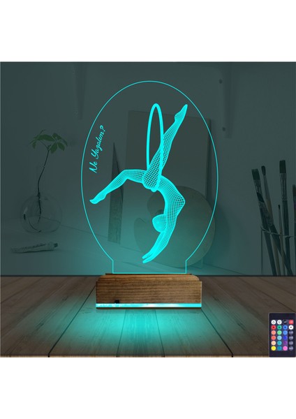 Kirppi 3D Lamba Jimnastik Kişiye Özel Masa Gece Lambası modelleri