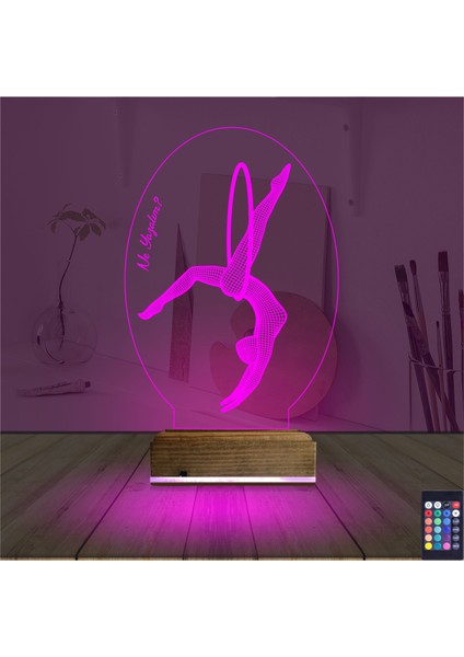 Kirppi 3D Lamba Jimnastik Kişiye Özel Masa Gece Lambası fırsatları