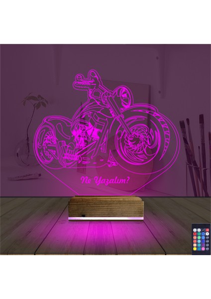 Kirppi 3D Lamba Motorsiklet Harley Motor V3 Kişiye Özel Masa Gece Lambası fırsatları