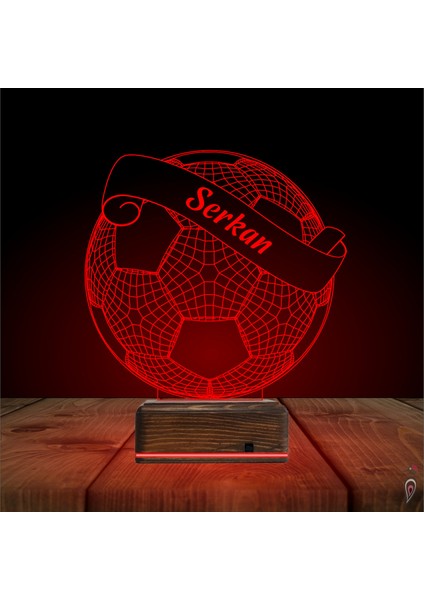 Kirppi 3D Lamba Futbolcu Hediye Futbol Top Kişiye Özel Masa Gece Lambası fırsatları