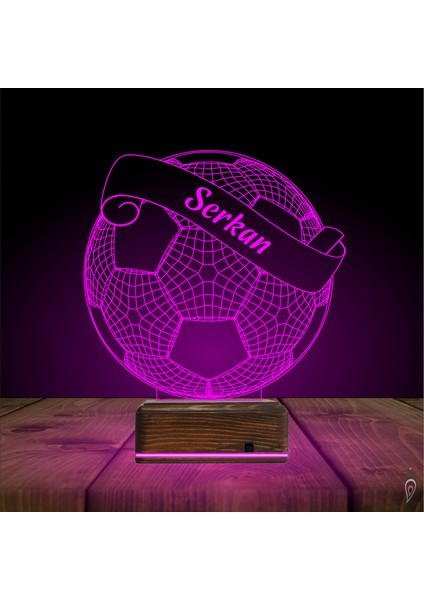 Kirppi 3D Lamba Futbolcu Hediye Futbol Top Kişiye Özel Masa Gece Lambası indirimleri