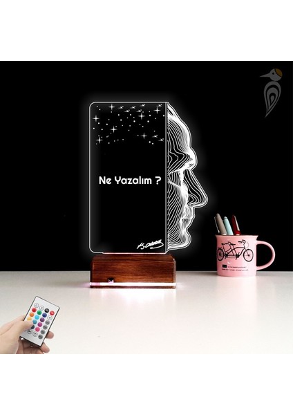 Kirppi 3D Lamba Atatürk Kişiye Özel Masa Gece Lambası fiyatları