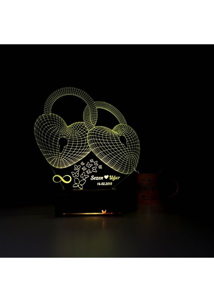 Kirppi 3D Lamba Kalp Sevgiliye Hediye V37 Kişiye Özel Masa Gece Lambası indirimleri