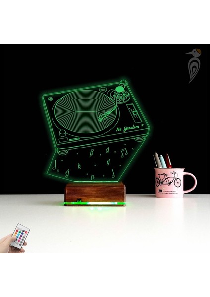 Kirppi 3D Lamba Dj Mixer Müzik Kişiye Özel Masa Gece Lambası modelleri