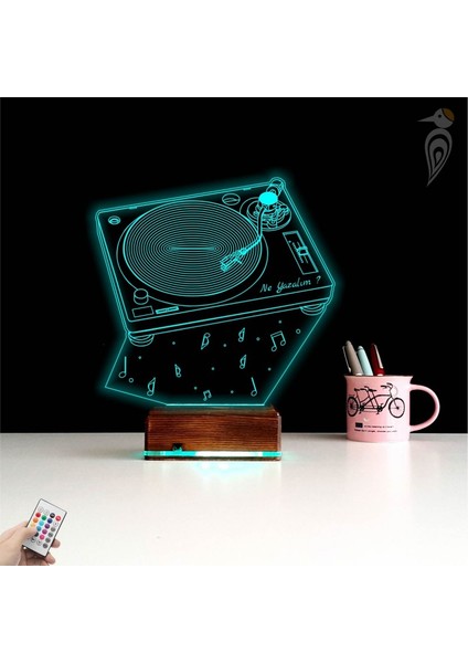 Kirppi 3D Lamba Dj Mixer Müzik Kişiye Özel Masa Gece Lambası indirimleri