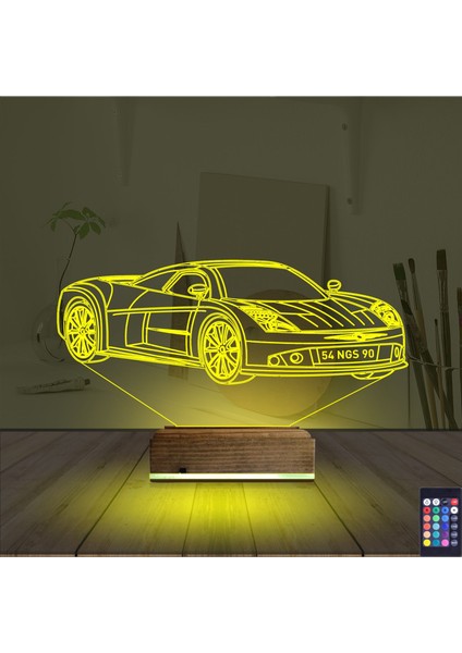 Kirppi 3D Lamba Spor Araba Chevrolet Kişiye Özel Masa Gece Lambası indirimleri