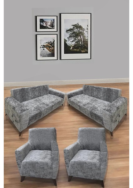 Hansarayhome Kadife Lastikli 3 3 1 1 Koltuk Örtüsü Takımı| Kanepe Kılıfı| Çekyat Örtüsü Kılıfı