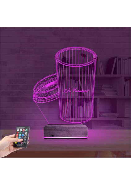 Kirppi 3D Lamba Kişiye Özel Kahve Kişiye Özel Masa Gece Lambası fırsatları