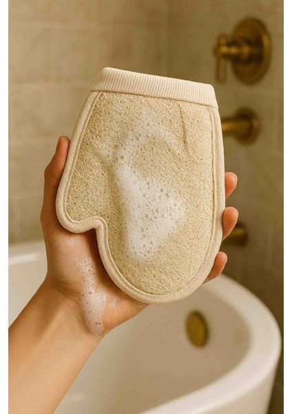 Kabak Lifli Banyo&duş Parmaklı Eldiven Vücut Kesesi